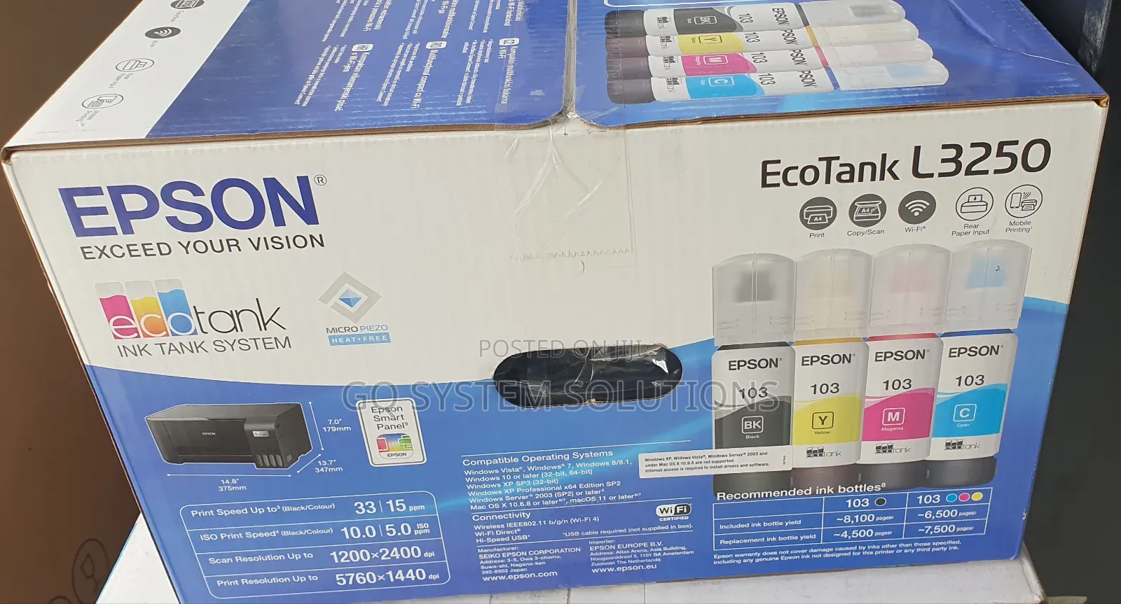 Epson Ecotank L3250 Printer