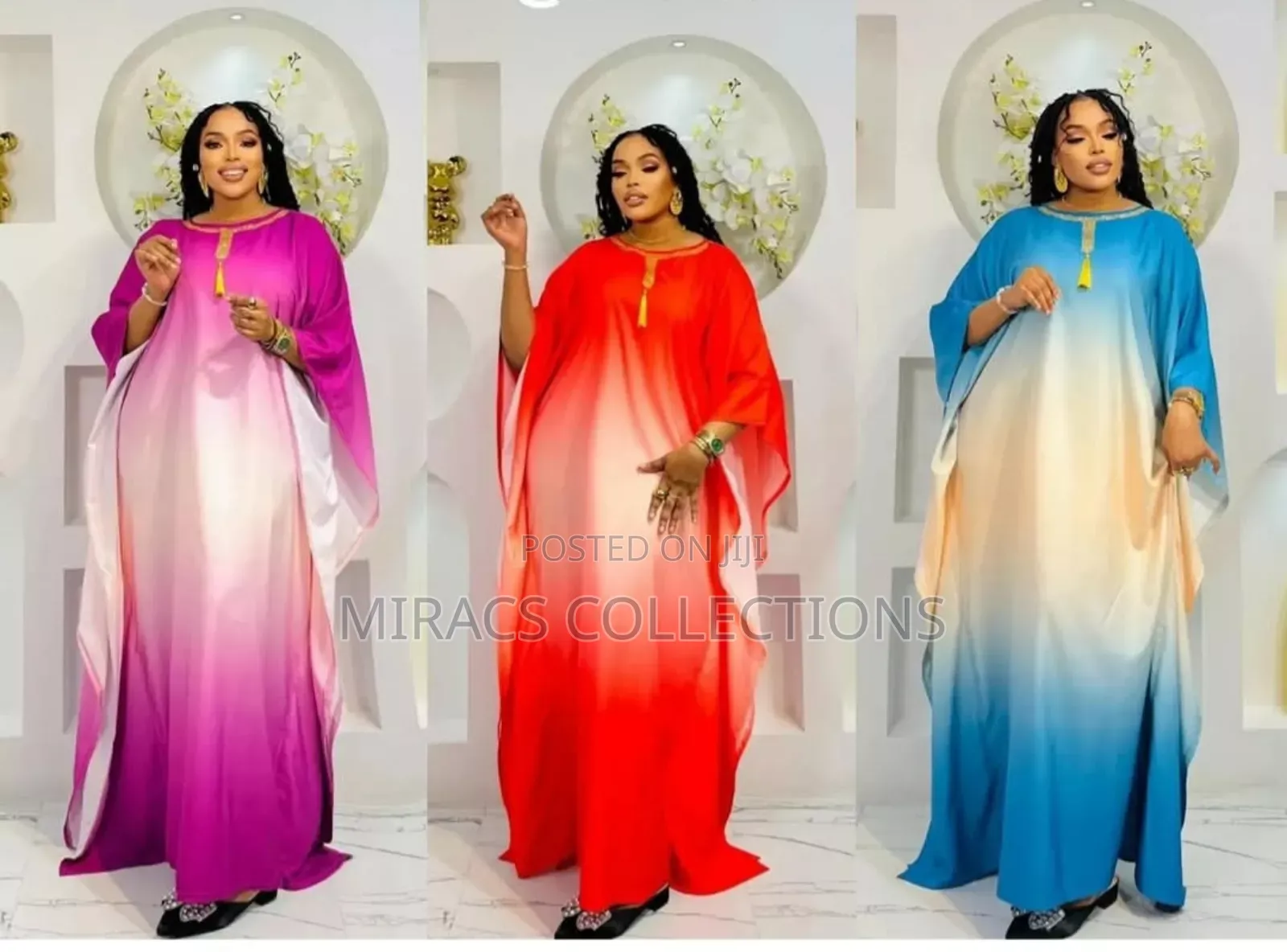 Elegant Flowing Ombre-Styled Kaftan