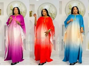 Elegant Flowing Ombre-Styled Kaftan