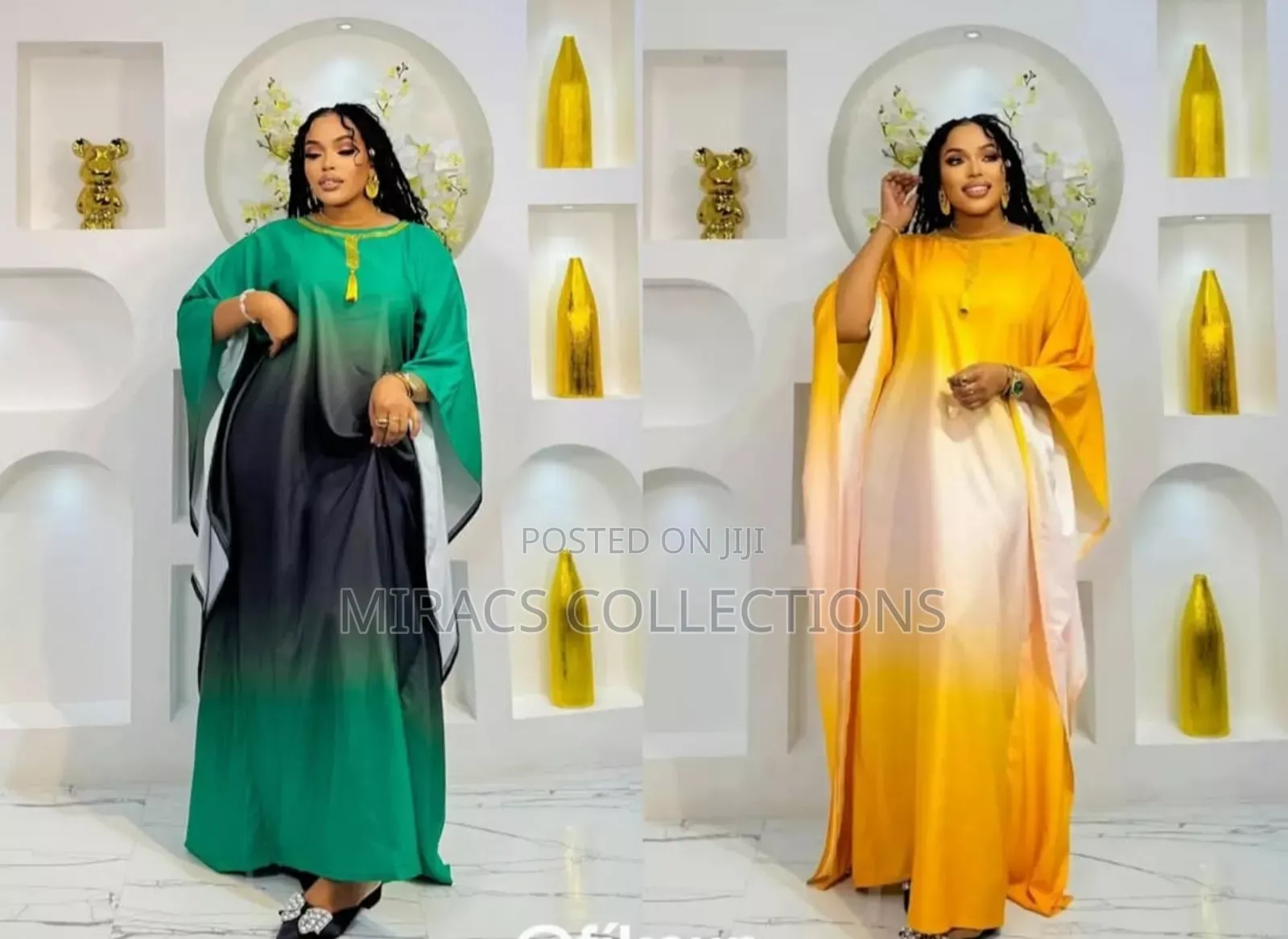 Elegant Flowing Ombre-Styled Kaftan