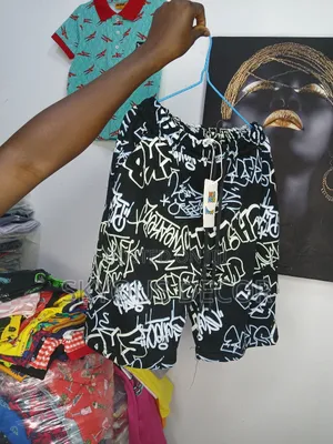 Black and Lemon Shorts for Kids 1-10years