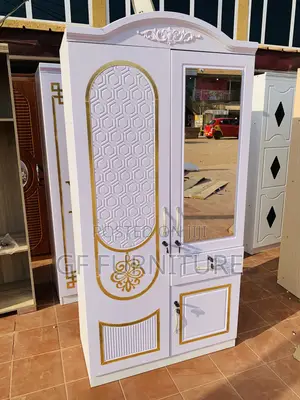 2-in-1 Wooden Wardrobe With Mirror