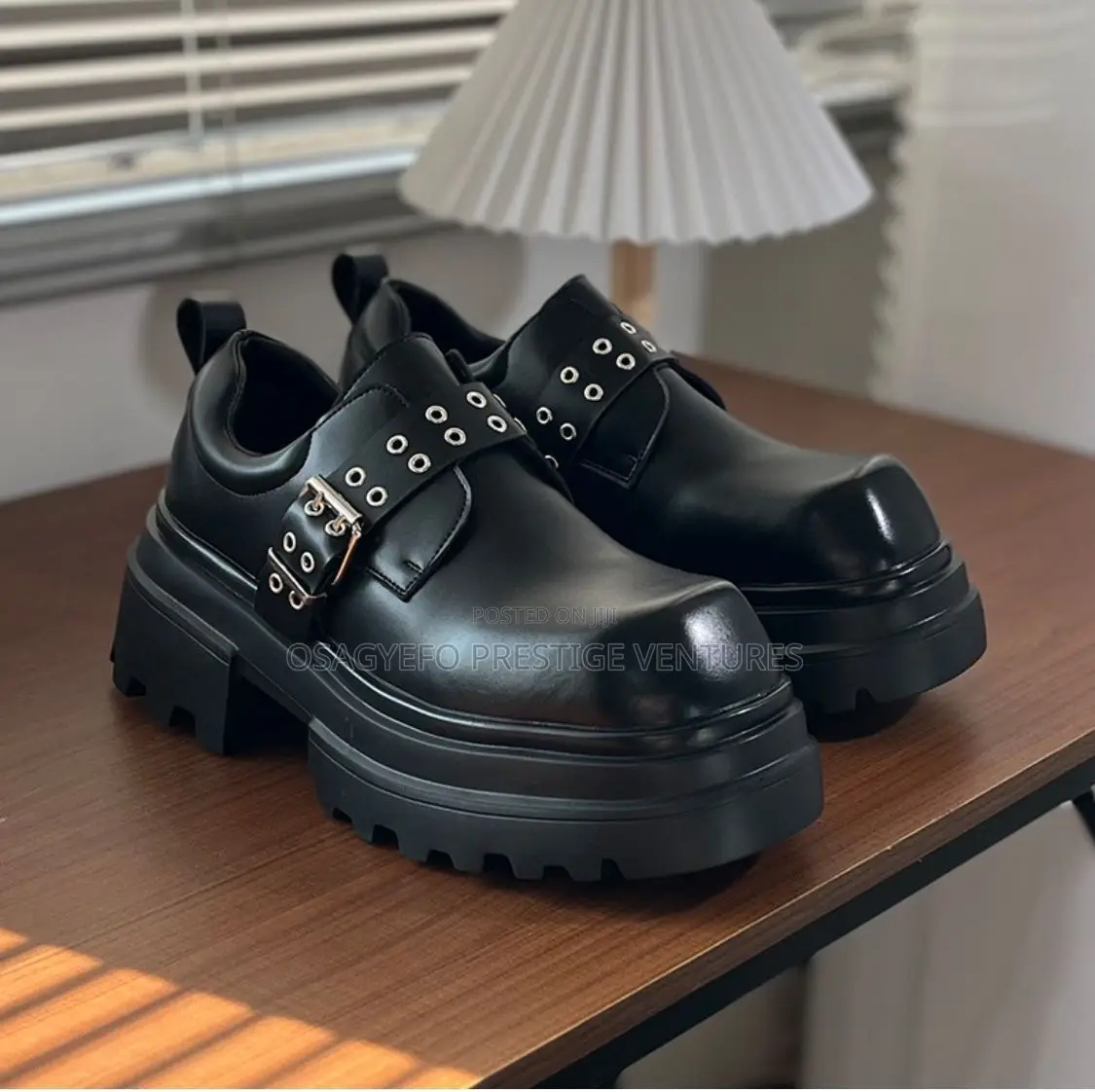 High Quality Monk Strap Shoe Black