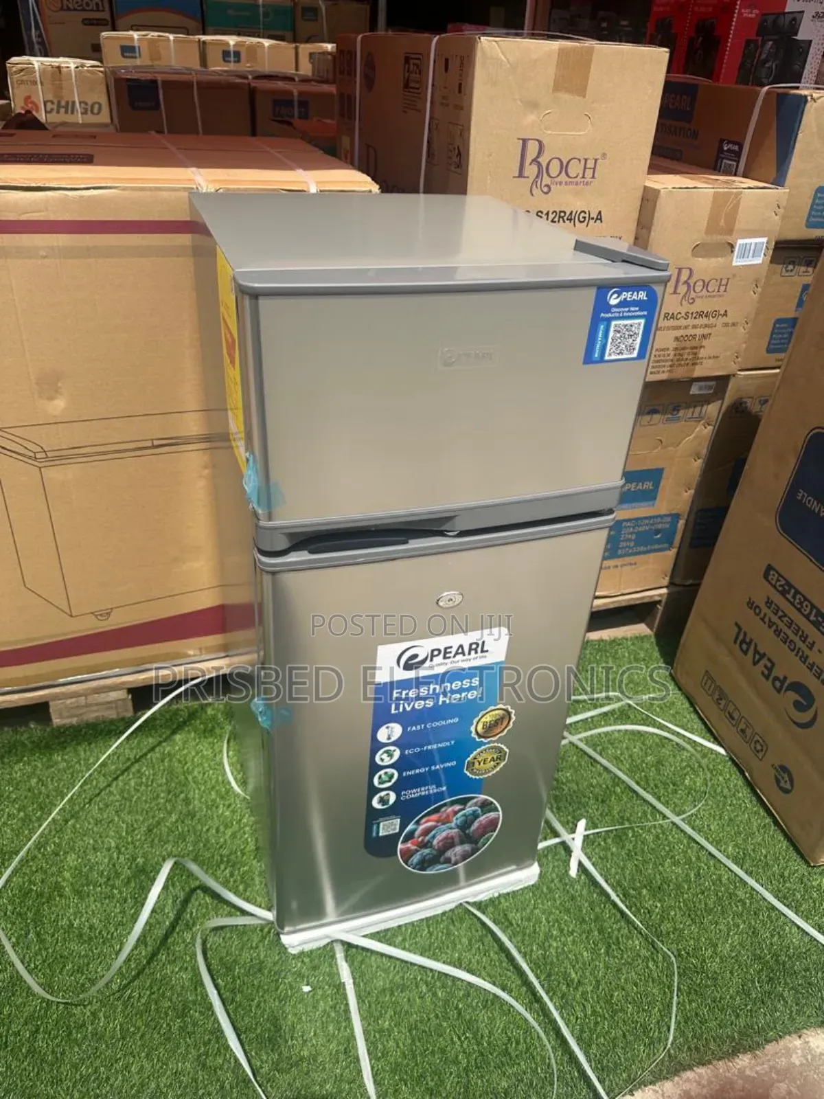 Pearl Table Top Double Door Fridge 95 Litres Top Freezer