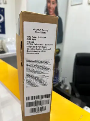 New Laptop HP Omen 16 16GB AMD Ryzen 9 SSD 1T
