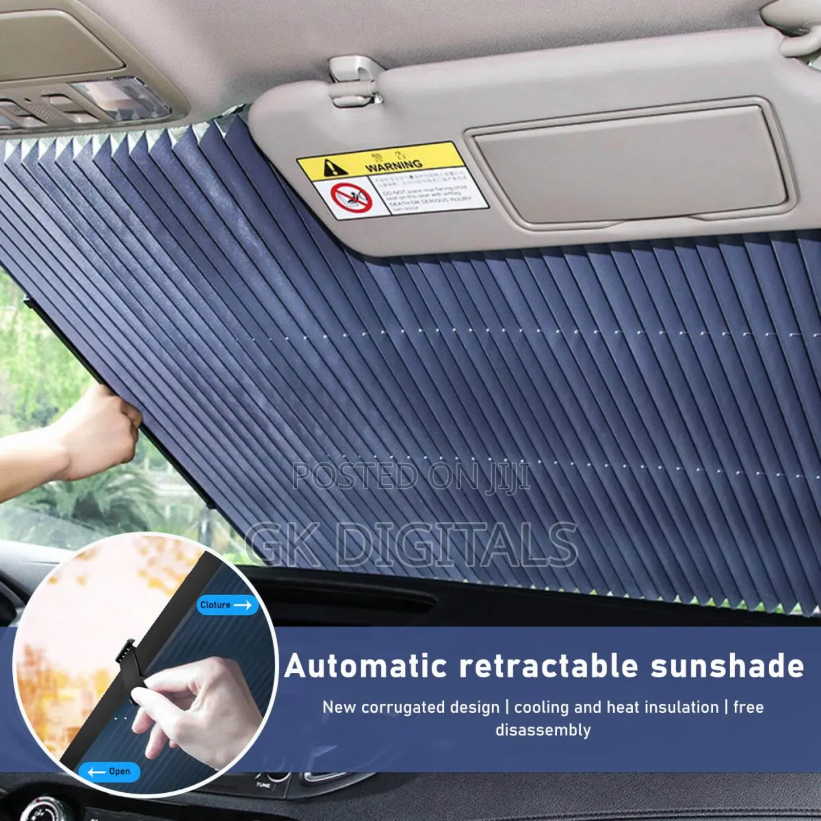 Beat the Heat Instantly With the Retractable Car Sunshade