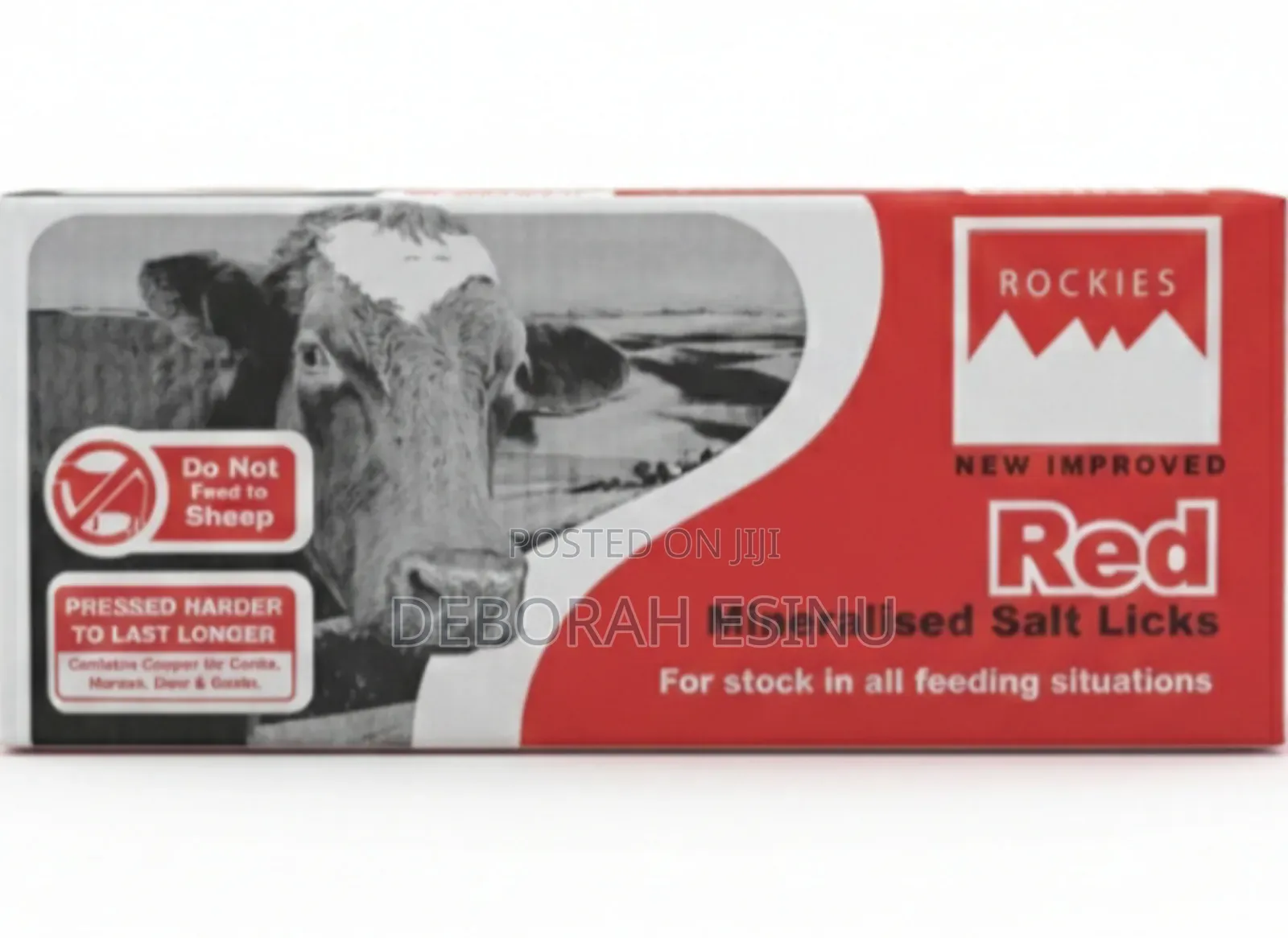 Red Mineral Salt Lick - 10kg Rockie Block