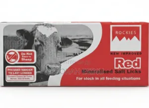 Red Mineral Salt Lick - 10kg Rockie Block