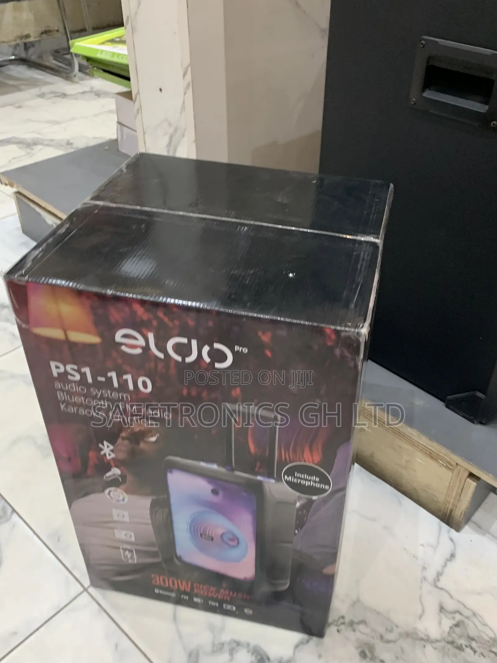 Quality Black Ps1-110 Bluetooth 330 Watts Eldo Pro Speaker