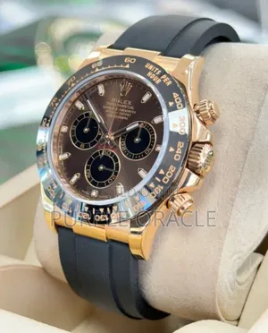 Rolex Daytona Cosmograph Rosegold Oysterflex Strap Watch.