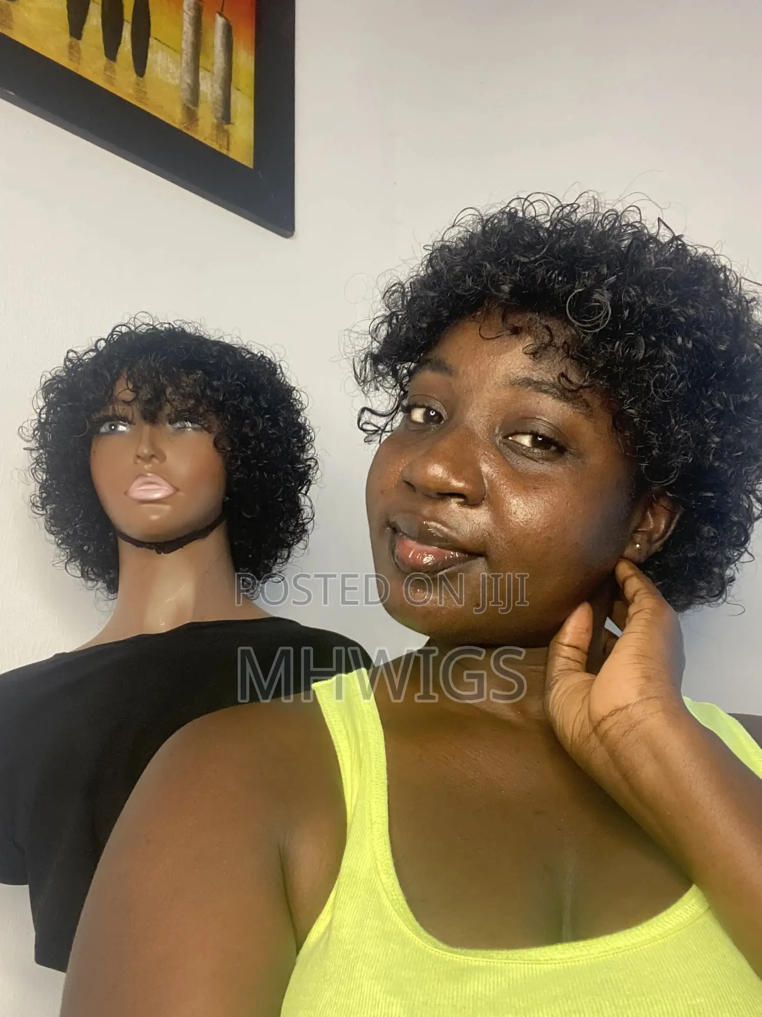 Afro Wet Curls Wigcap
