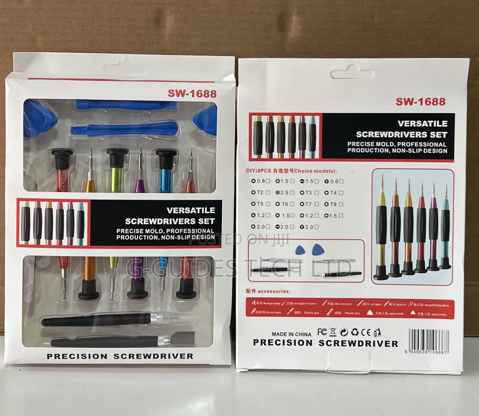 Sw-1688 Versatile Precision Screwdriver Set for Phone, Laptop, Tablet