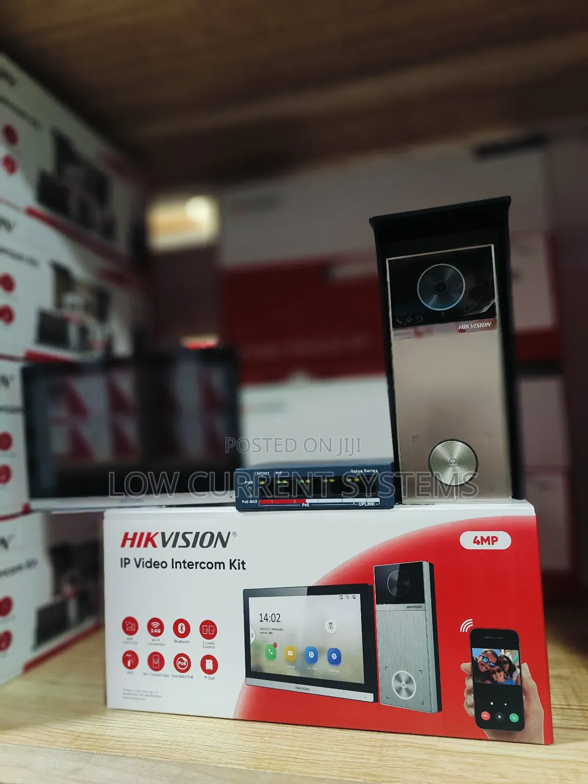 Hikivision Video Ip Intercom Kit Doorbell 4mp With Switch Ds-kis611-s