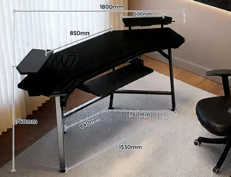 Super Extra Large Desks With Keyboard Tray