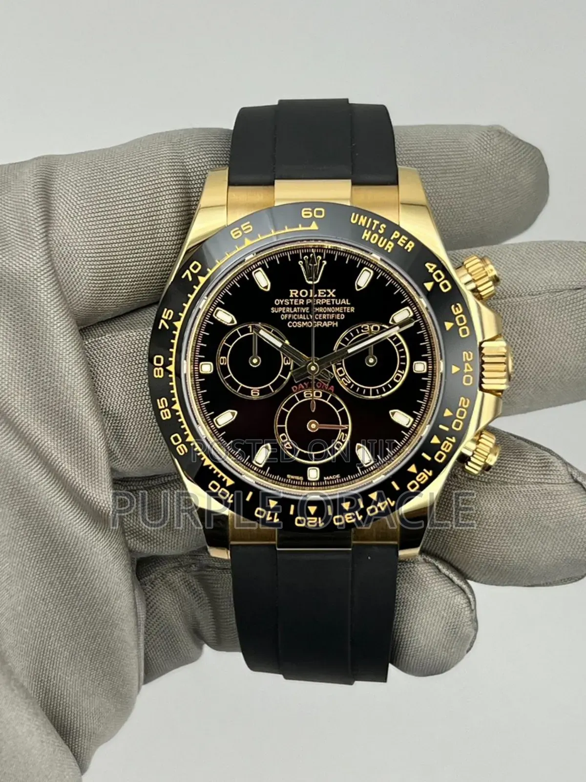 Rolex Daytona 116518ln Yellow Gold Black Dial