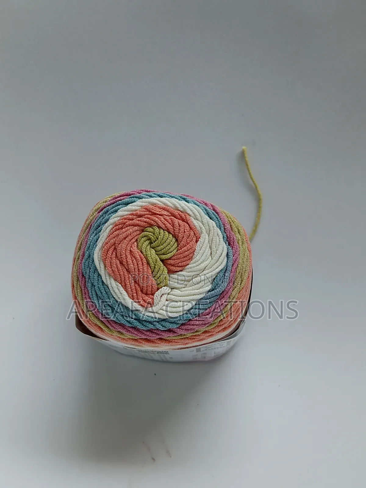 Rainbow Cotton Cake Yarn
