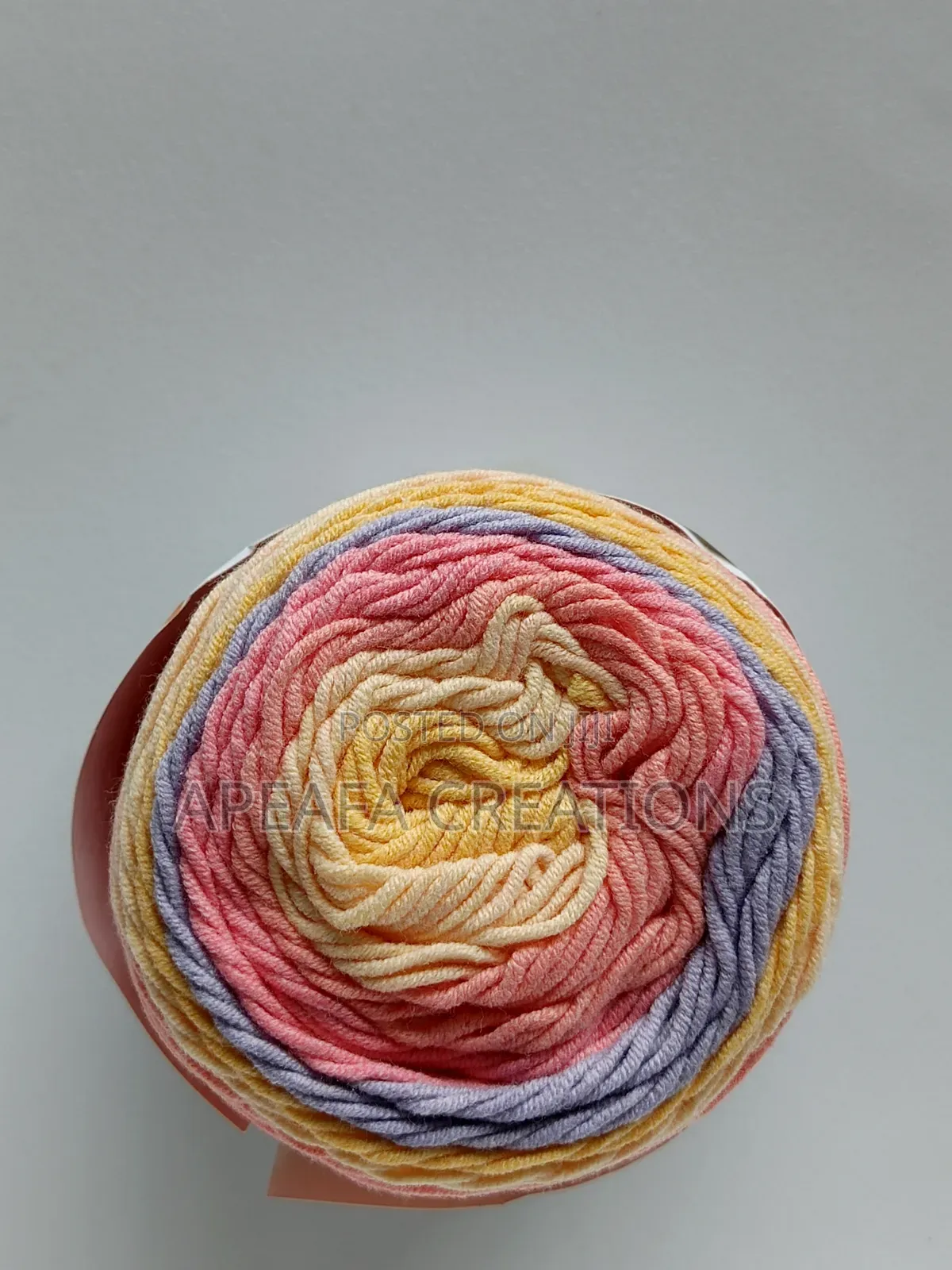 Rainbow Cotton Cake Yarn