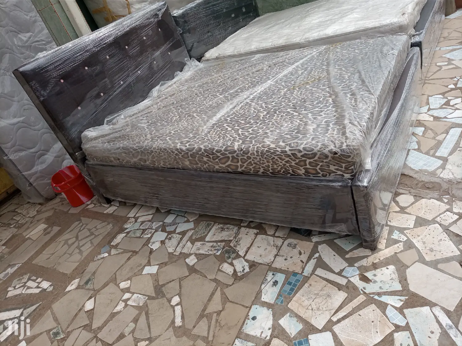 Black Bed With Matress❤🖤.Free Delivery