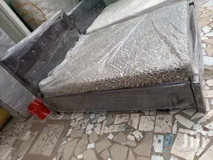 Black Bed With Matress❤🖤.Free Delivery