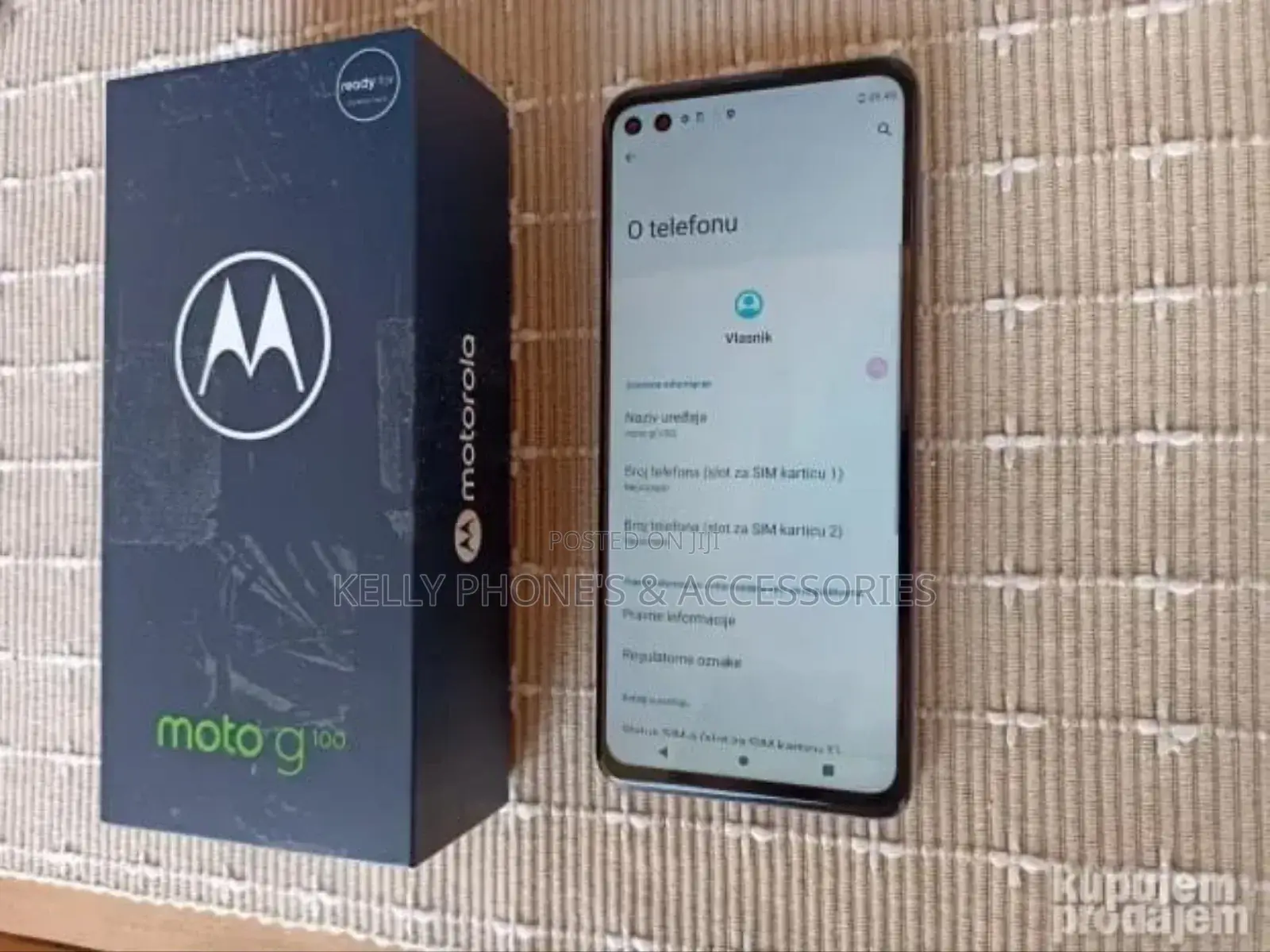 New Motorola Moto G100 256 GB Black