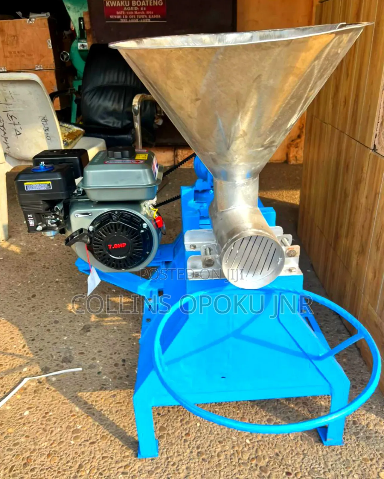 Commercial Fufu Machine With Petro Engine Complete