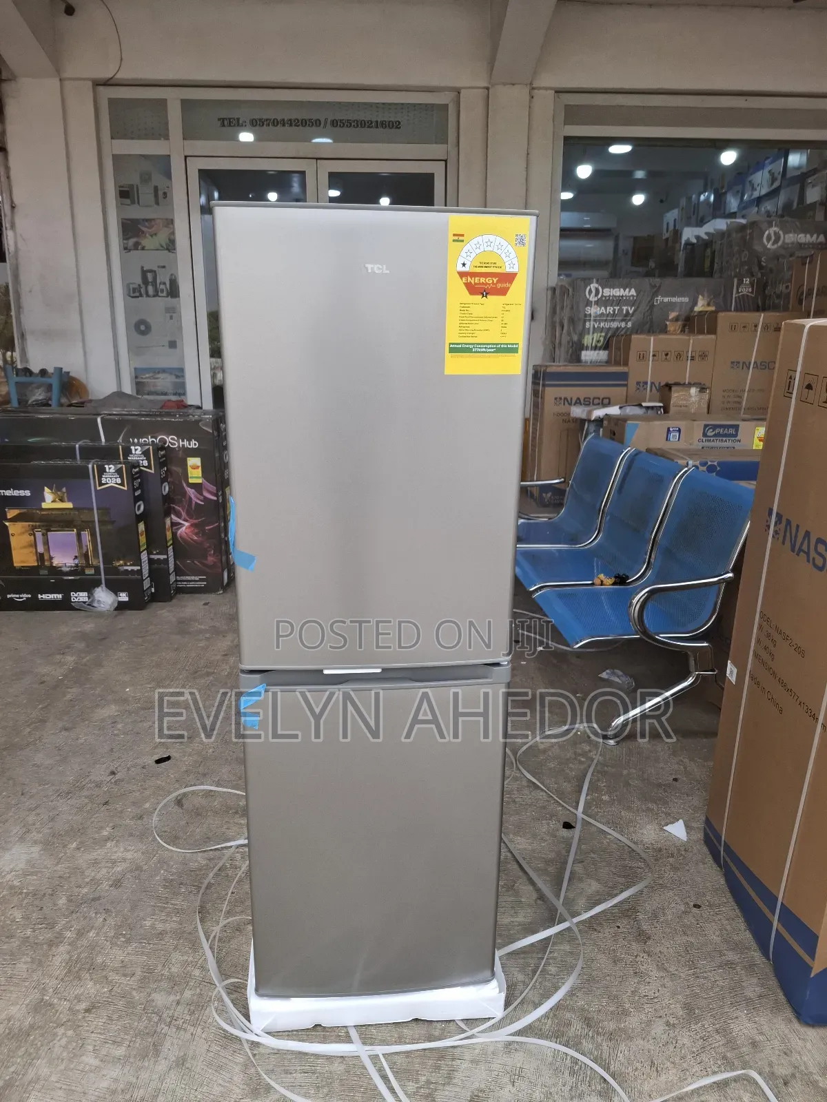 TCL Bottom Freezer 142 Litres Double Door Fridge for Sale at Low Price