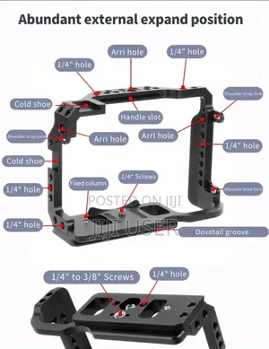 Camera Cage Black || Quick Sale || Canon R5 / R6 Metal