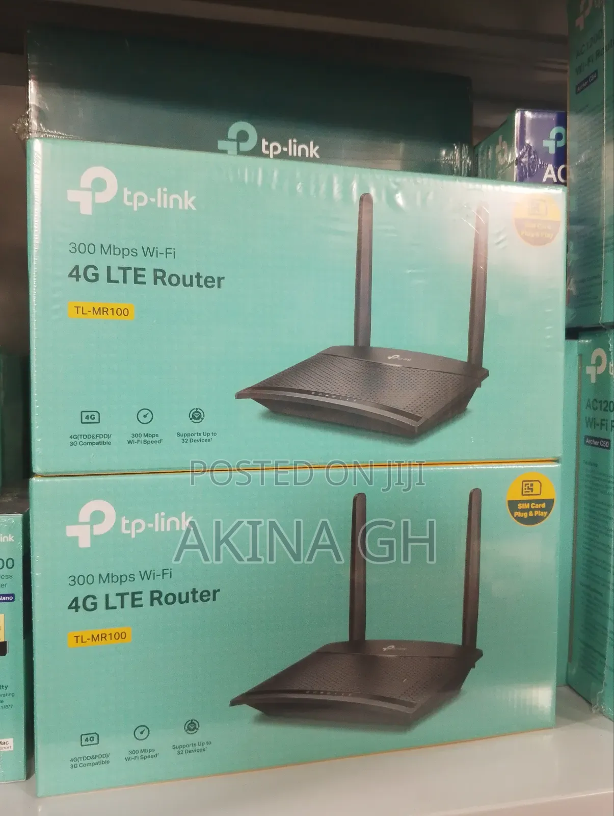 Tp-Link 4g Lte Wifi Router 300mb0s Tl-Mr100