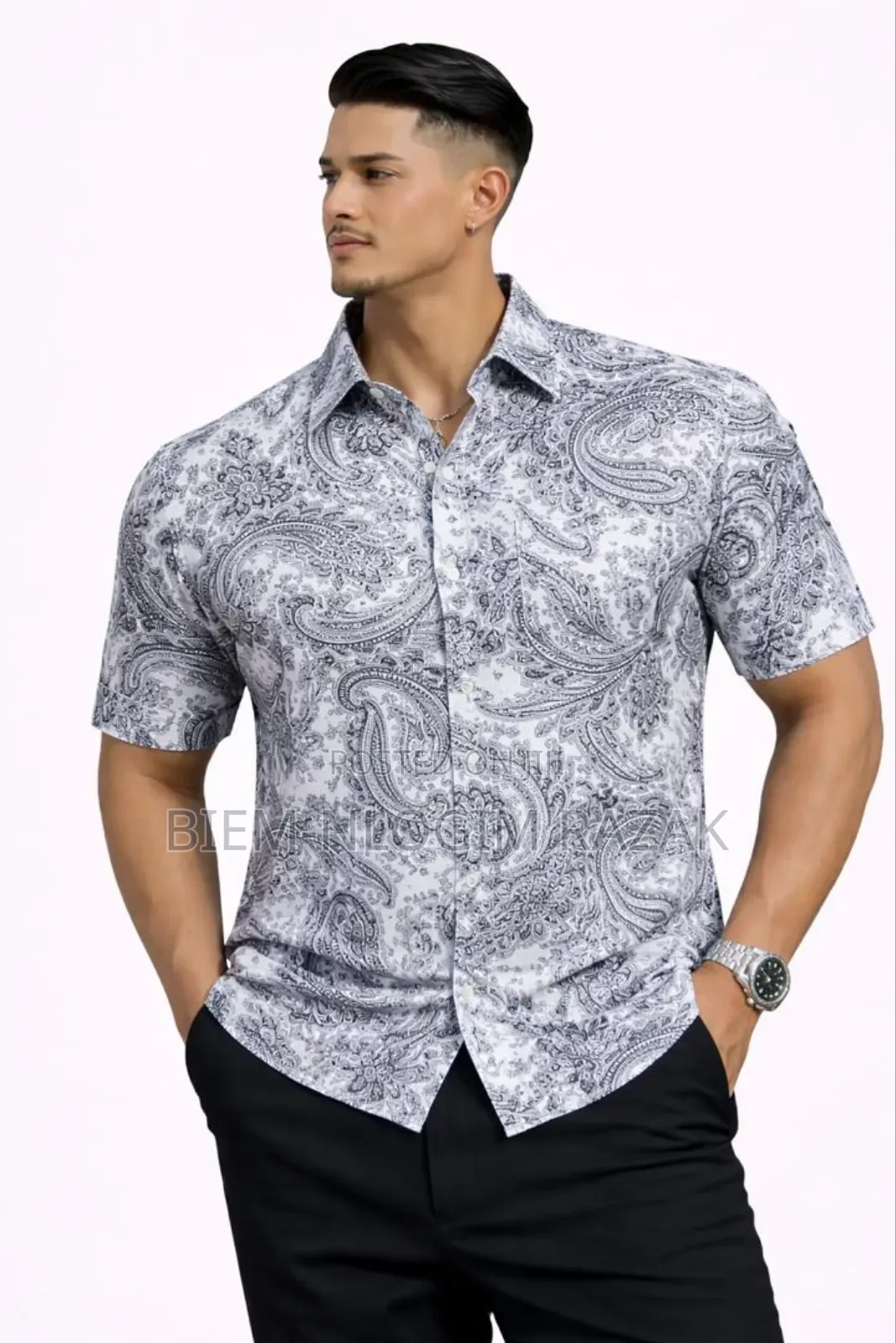 Quality Men Casual Short Sleeve Shirt Available