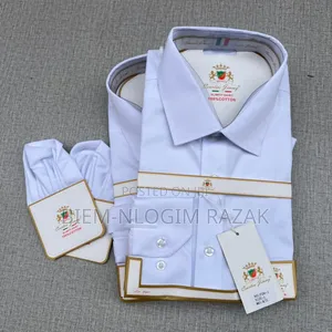 Courtice Jimmy Plain White Casual Long Sleeves Shirts