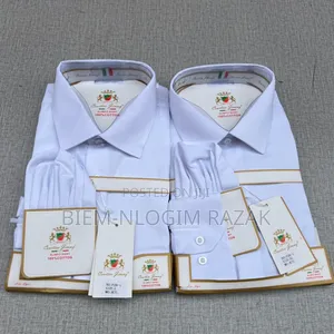 Courtice Jimmy Plain White Casual Long Sleeves Shirts