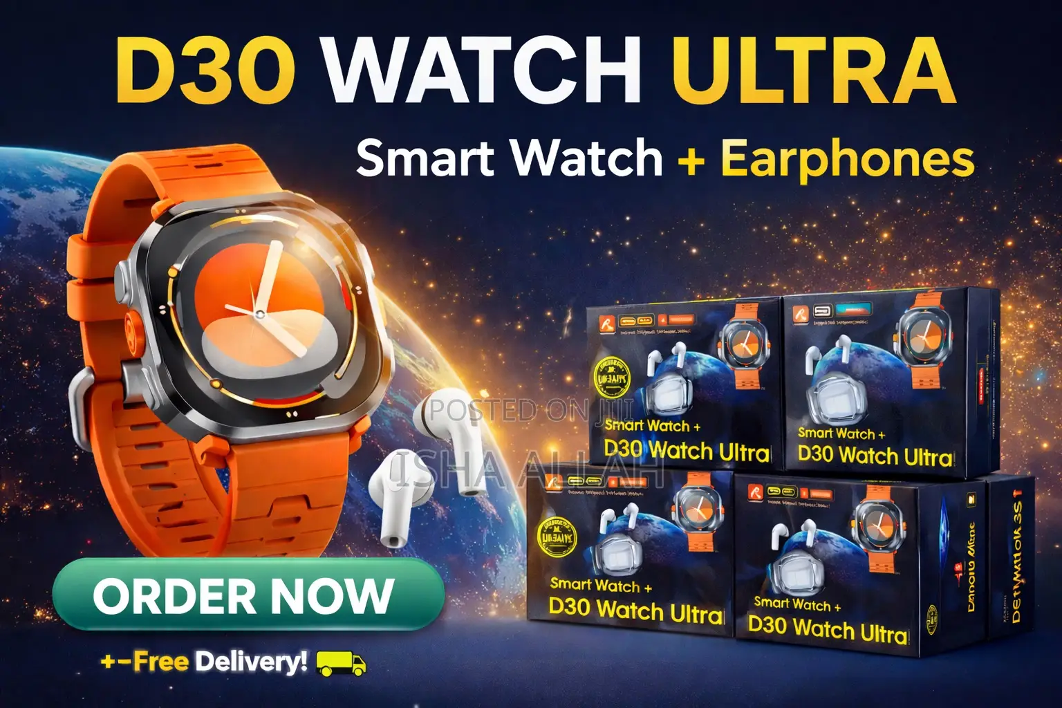 Upgrade Your Wrist Game With D30 Watch Ultra!