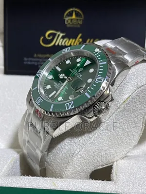 Rolex Submariner Date Hulk Silver Green Dial Watch
