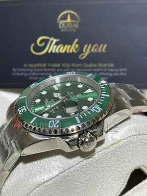 Rolex Submariner Date Hulk Silver Green Dial Watch