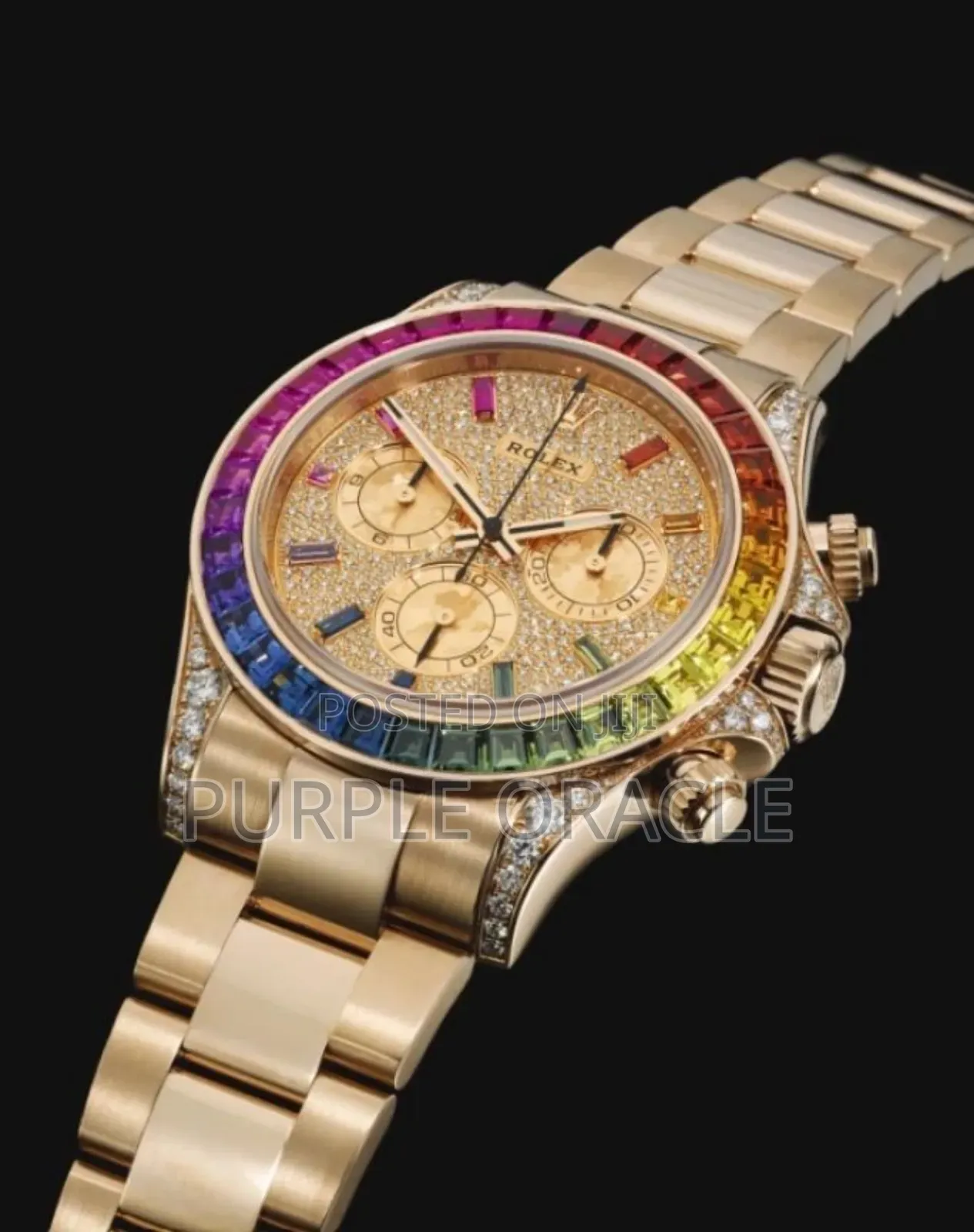 Rolex Daytona Rainbow Yellow Gold Watch