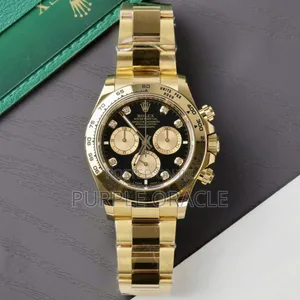Rolex Daytona 40mm 116508 Yellow Gold Black Diamond Dial