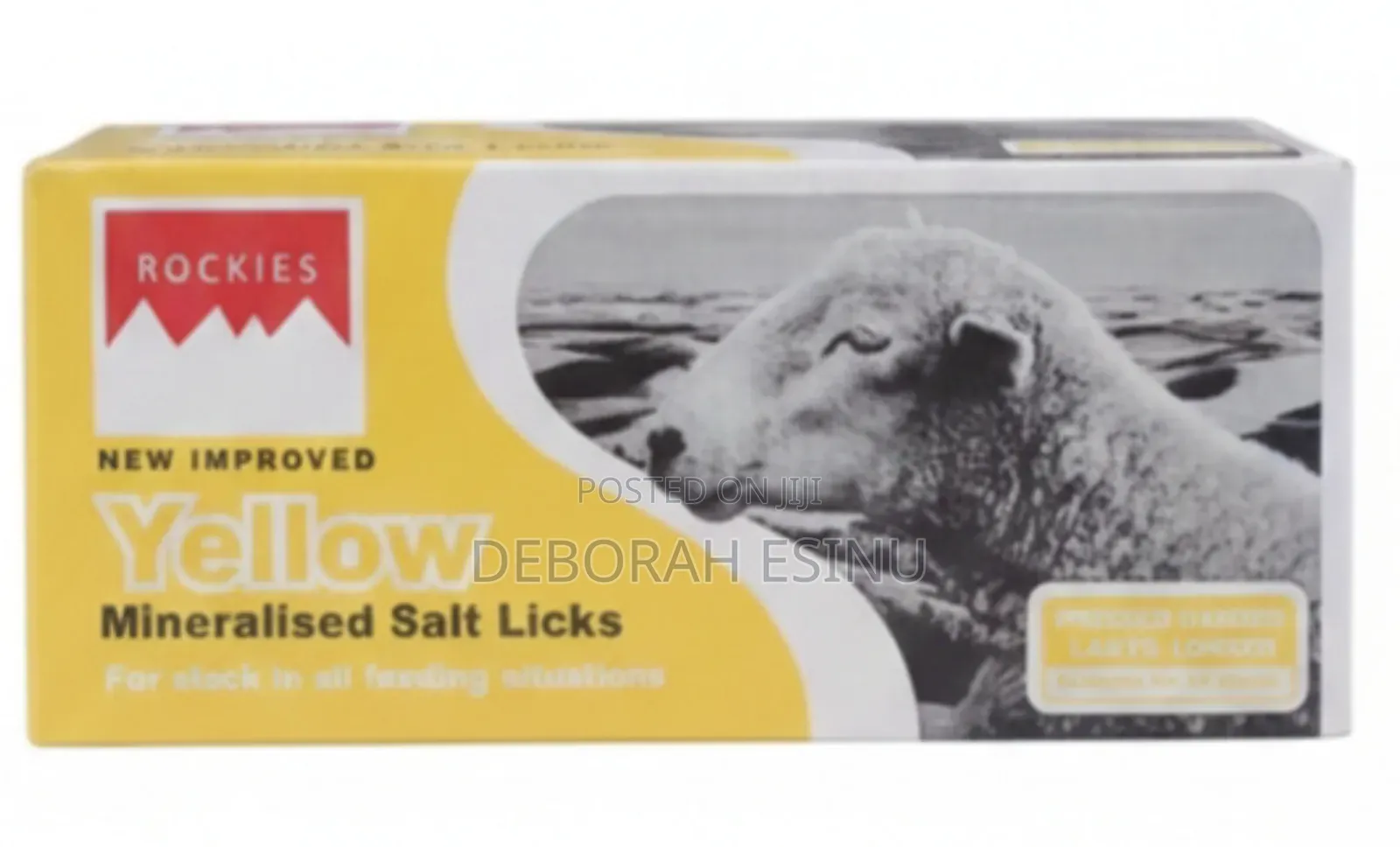 Yellow Mineral Salt Lick - 10kg Rockie Block
