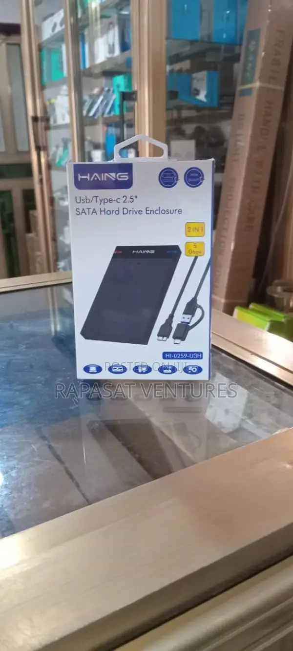 Haing Usb Type-C 2.5" Sata Hard Drive Enclosure