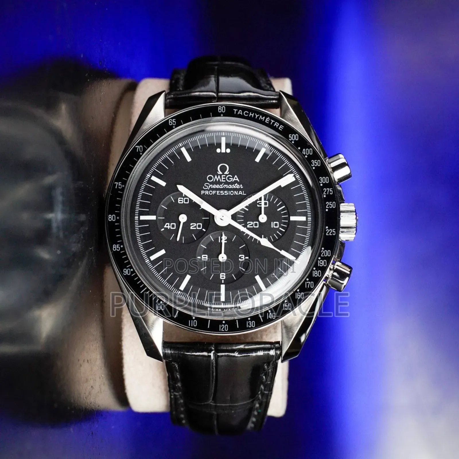 Omega Speedmaster Professional Moonwatch Silver Black Dial.