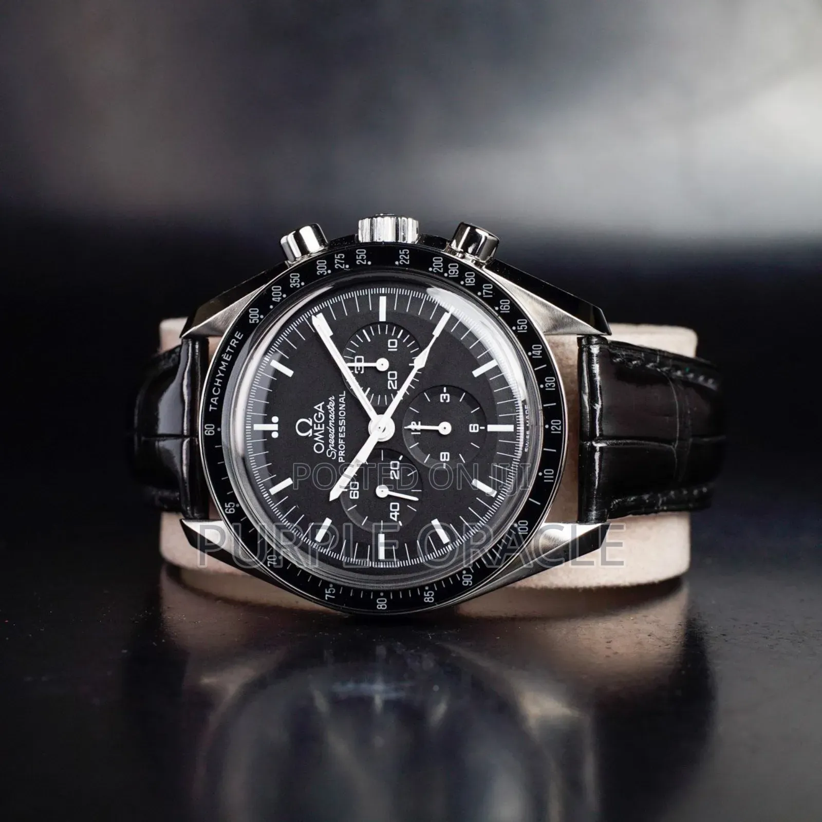 Omega Speedmaster Professional Moonwatch Silver Black Dial.