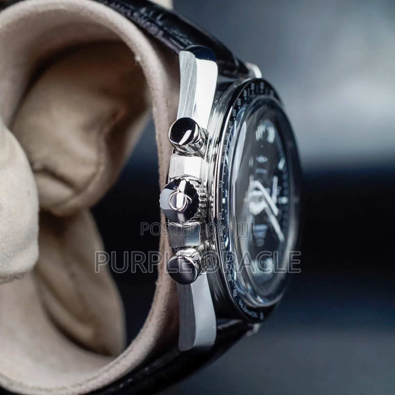 Omega Speedmaster Professional Moonwatch Silver Black Dial.