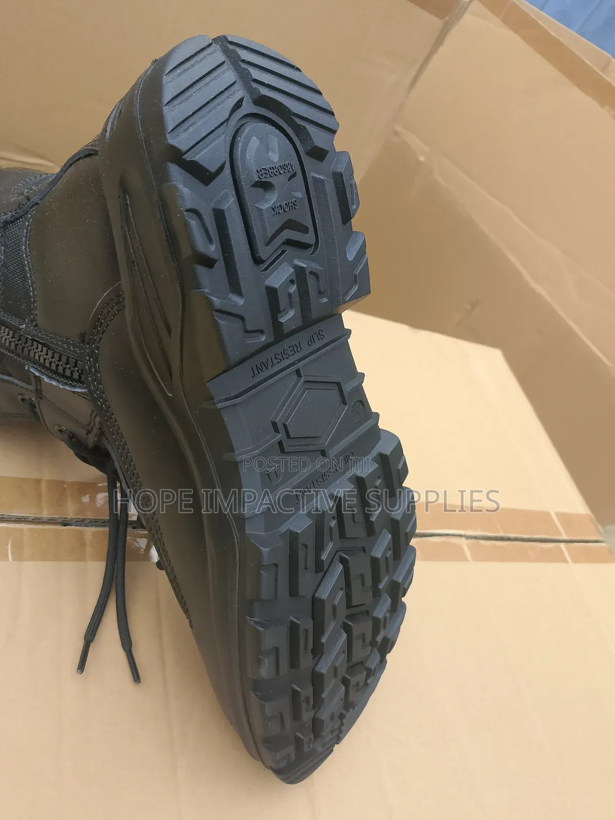 Safetoe Safety Military Desert Leather Boots.
