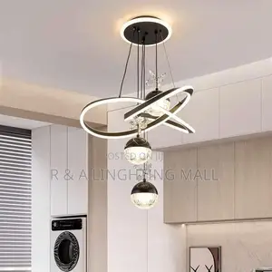 Modern Adjustable Led Pendant Light - 65w - 40cm - Black