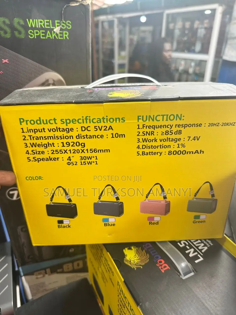 Boombest Ln-711bt Portable Bluetooth Speaker.