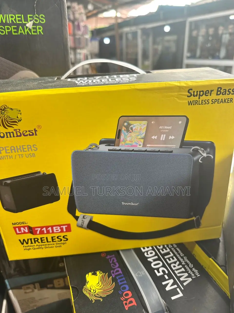 Boombest Ln-711bt Portable Bluetooth Speaker.