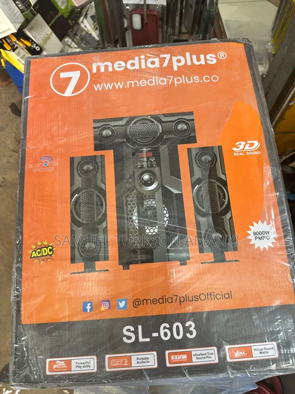 Media7plus Sl-603 Bluetooth Speaker System.