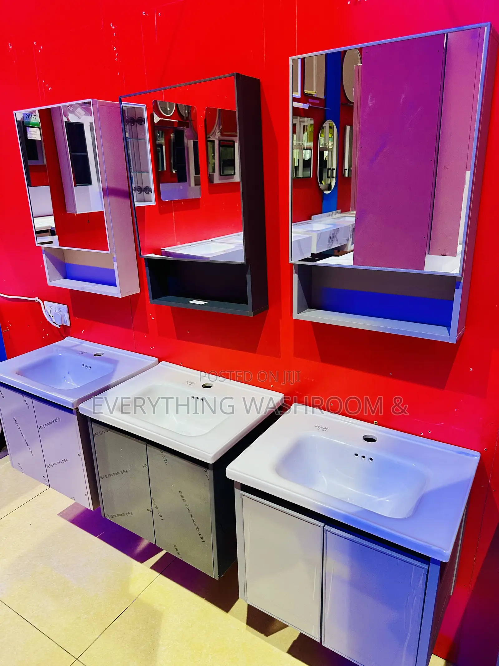 Cabinet Basin 50cm With Mirror_vanity Wash Hand Cabinet Basin and Tap