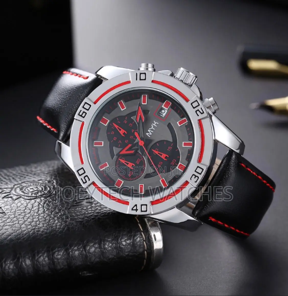 Skmei Chronograph Leather Watch