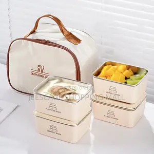 4 Quality Portable Lunch Box Set With a Bag Wholesale Retail