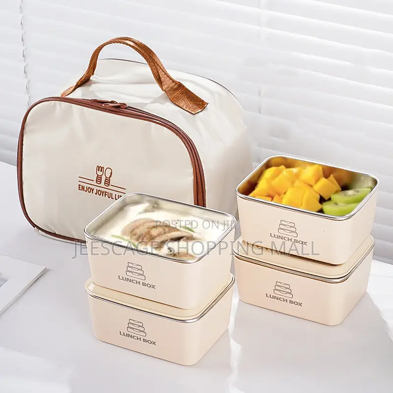 4 Quality Portable Lunch Box Set With a Bag Wholesale Retail